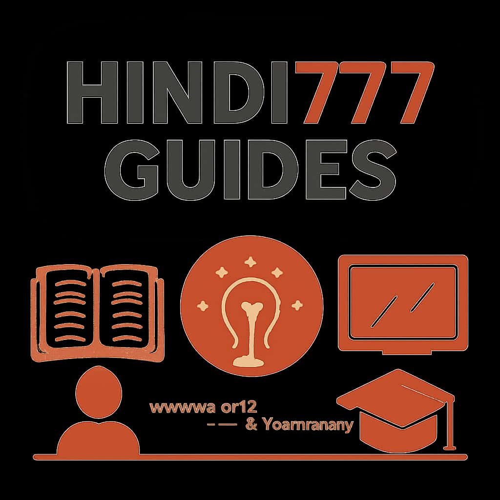 An educational diagram related to Hindi777 Guides.