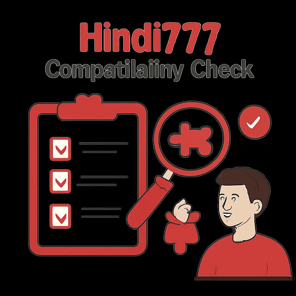A diagram illustrating Hindi777 Compatibility Check details.