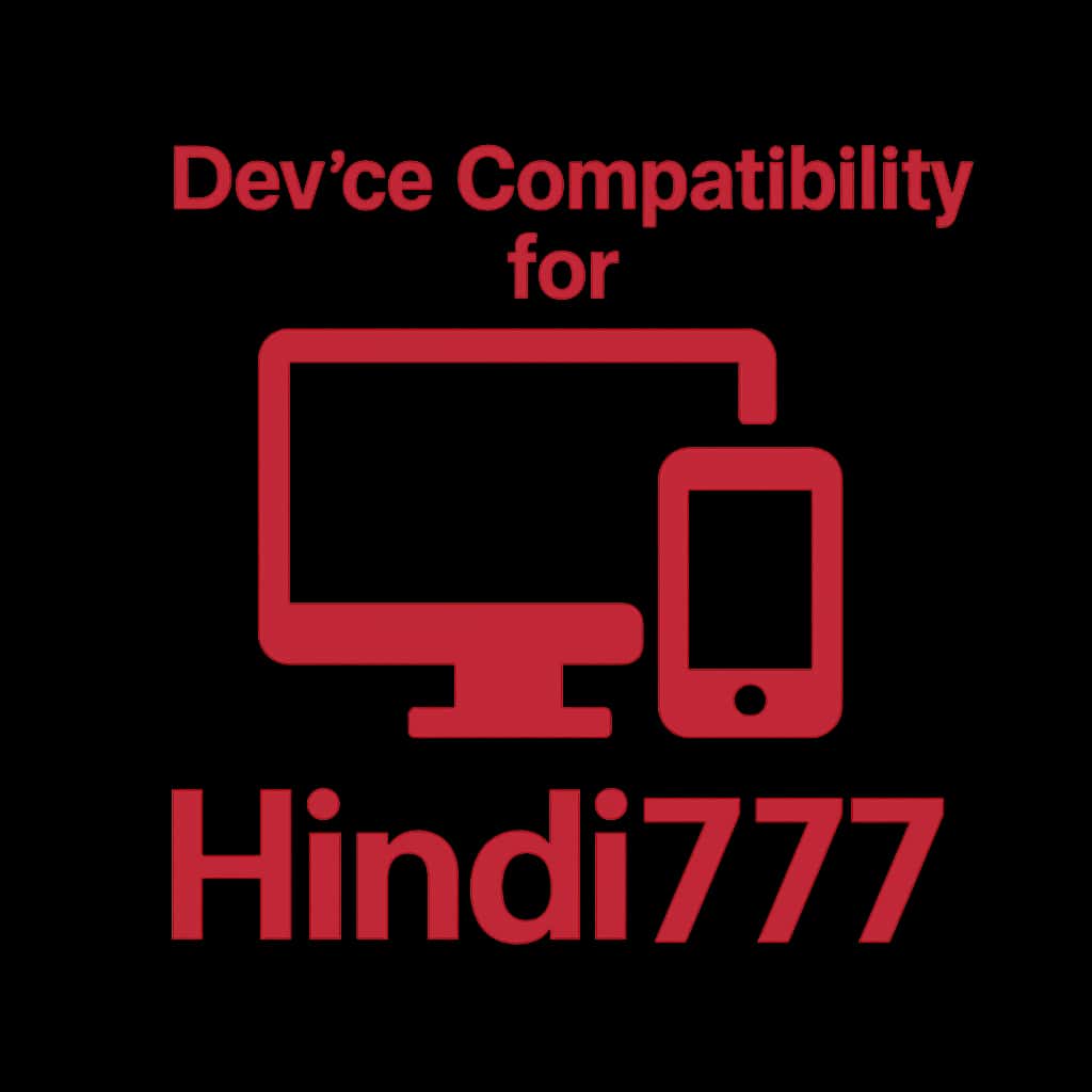 Icon representing device compatibility for Hindi777.