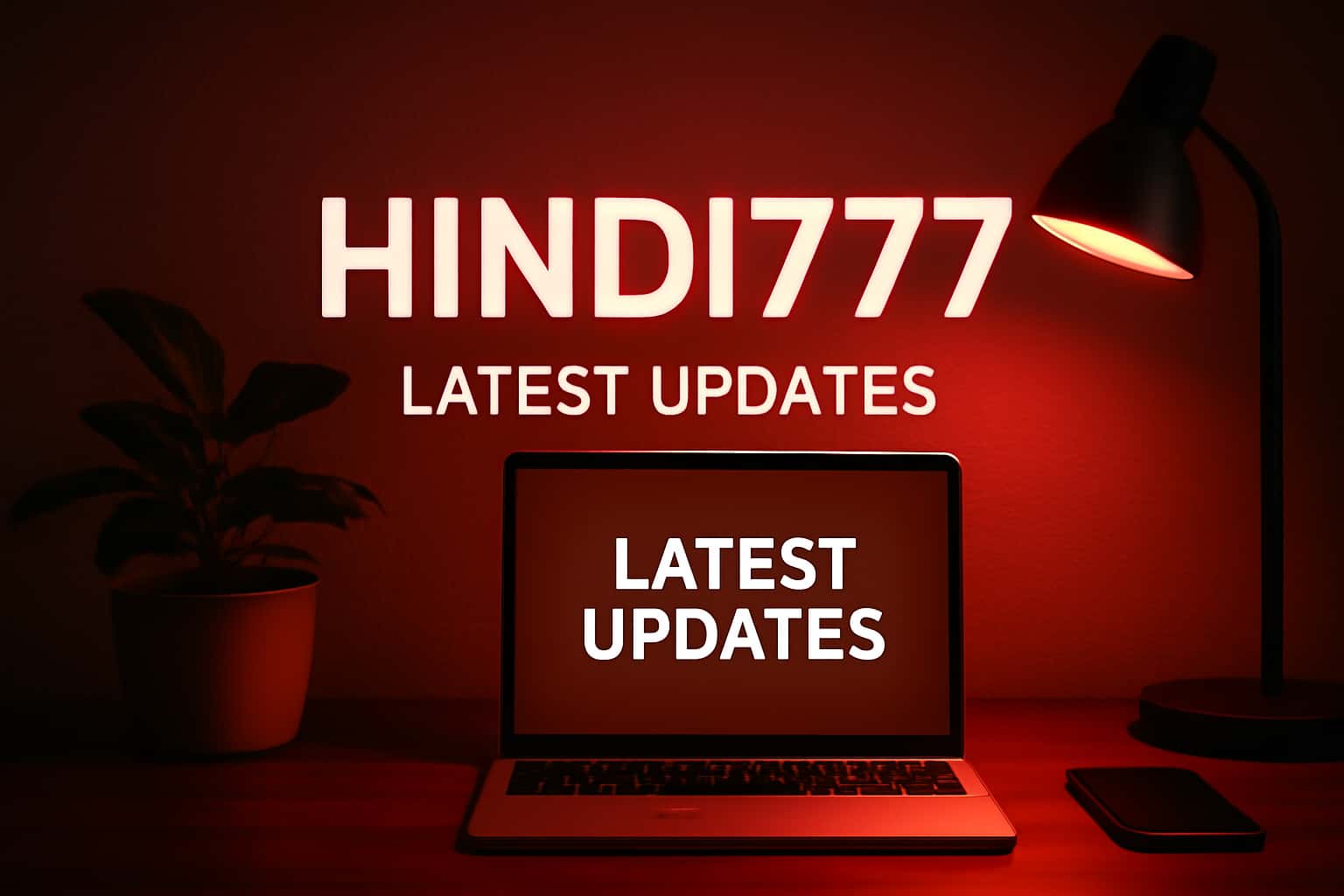 Visual representation of the Latest Hindi777 Updates with text highlighting Hindi777.