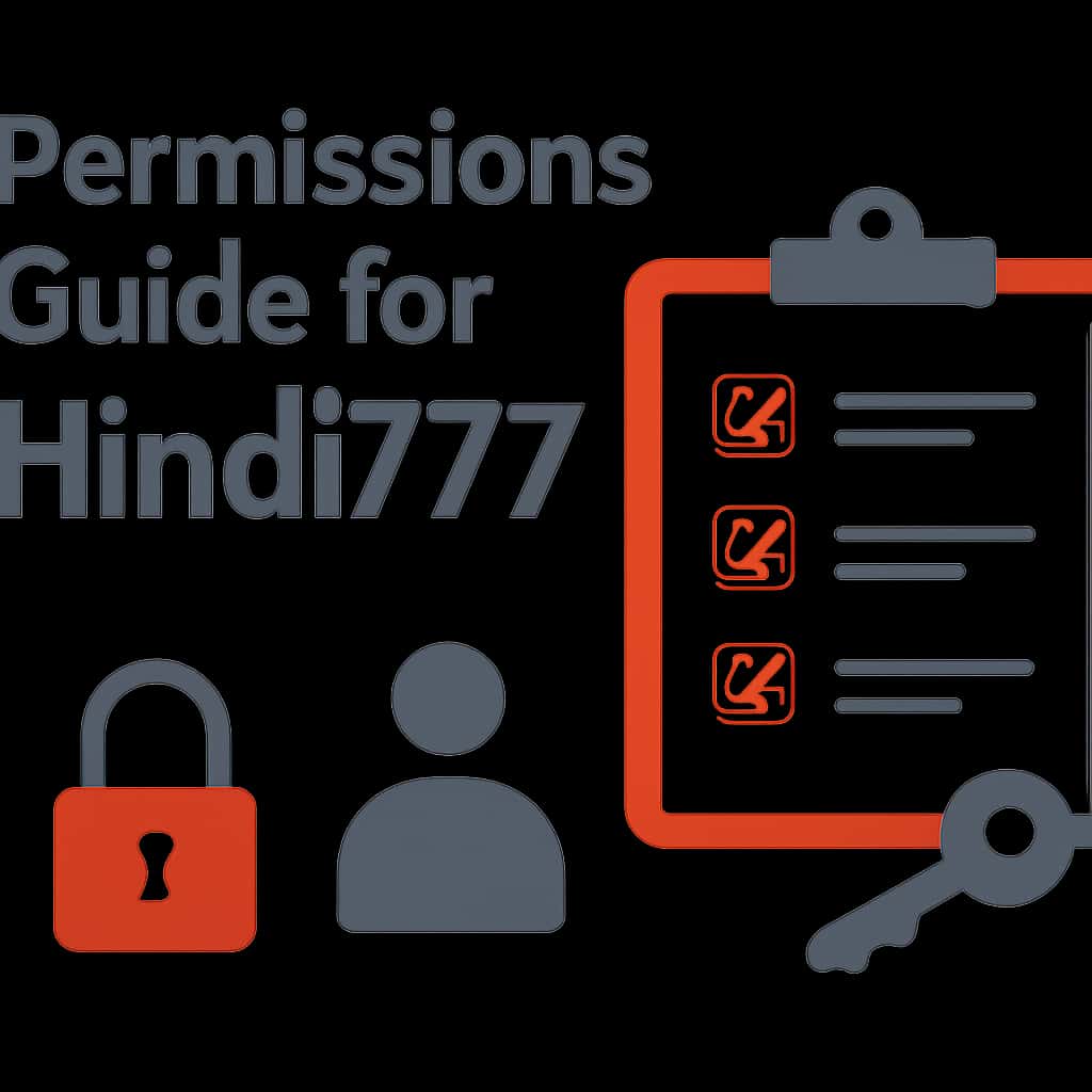 An illustration depicting permissions related to Hindi777.