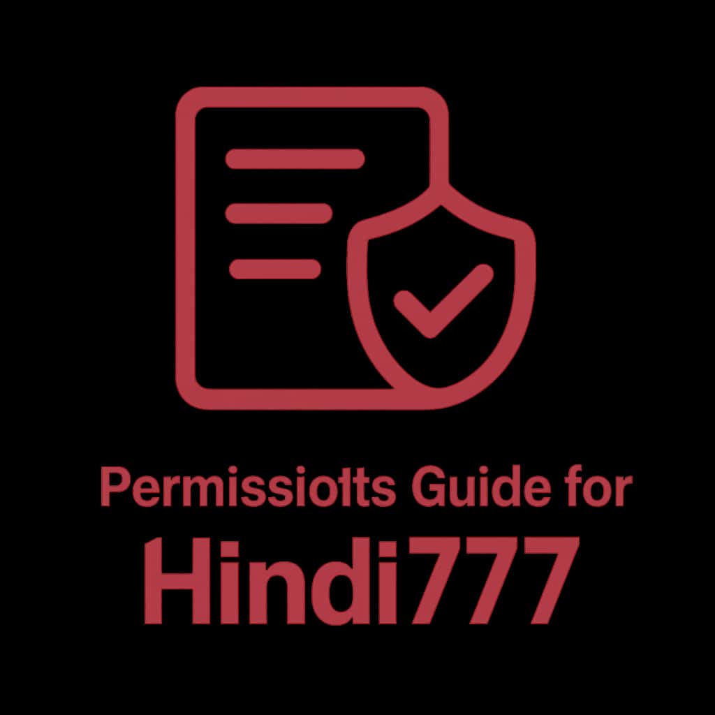 An icon symbolizing the Permissions Guide for Hindi777.