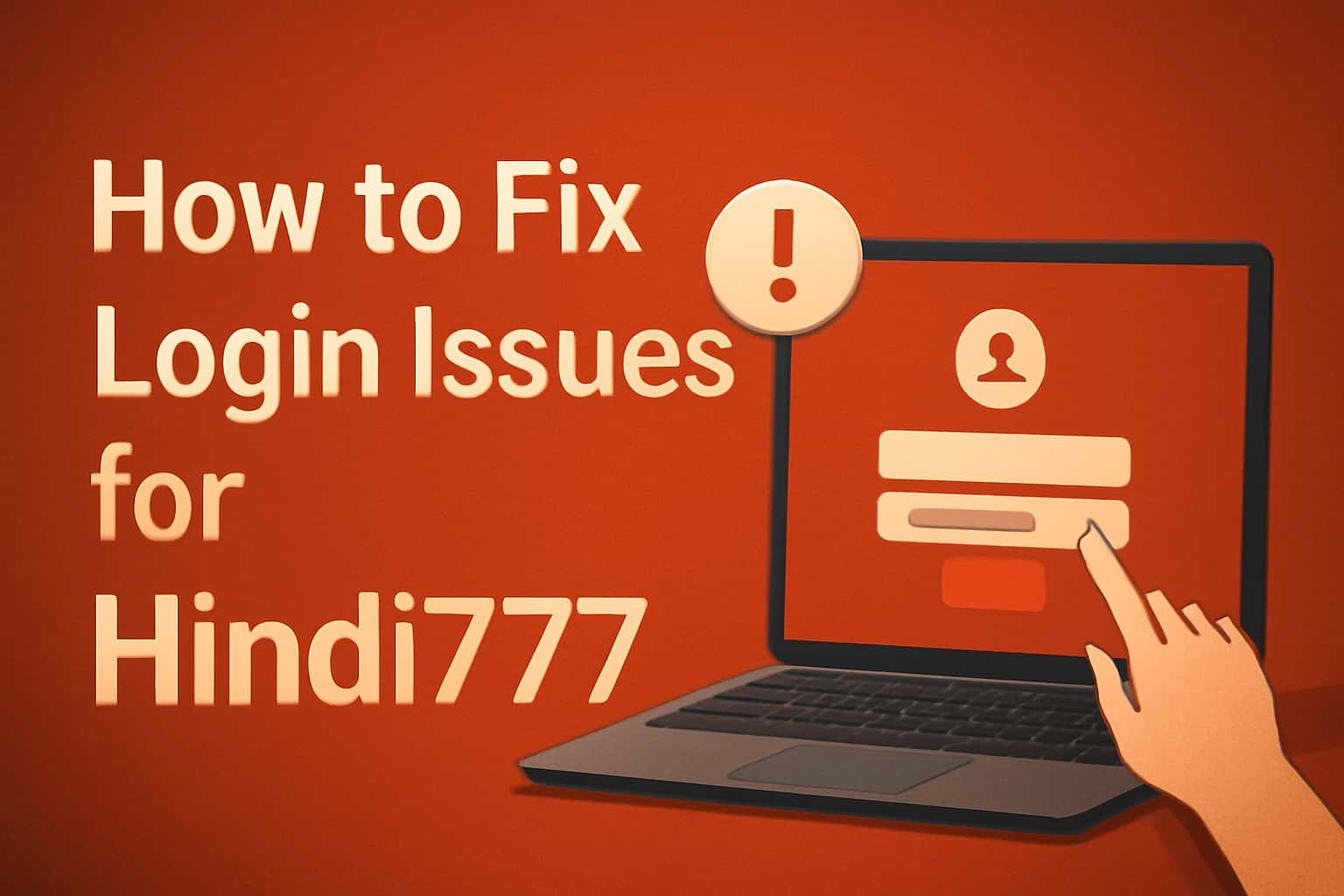 An informative scene depicting solution strategies for fixing login issues related to Hindi777.
