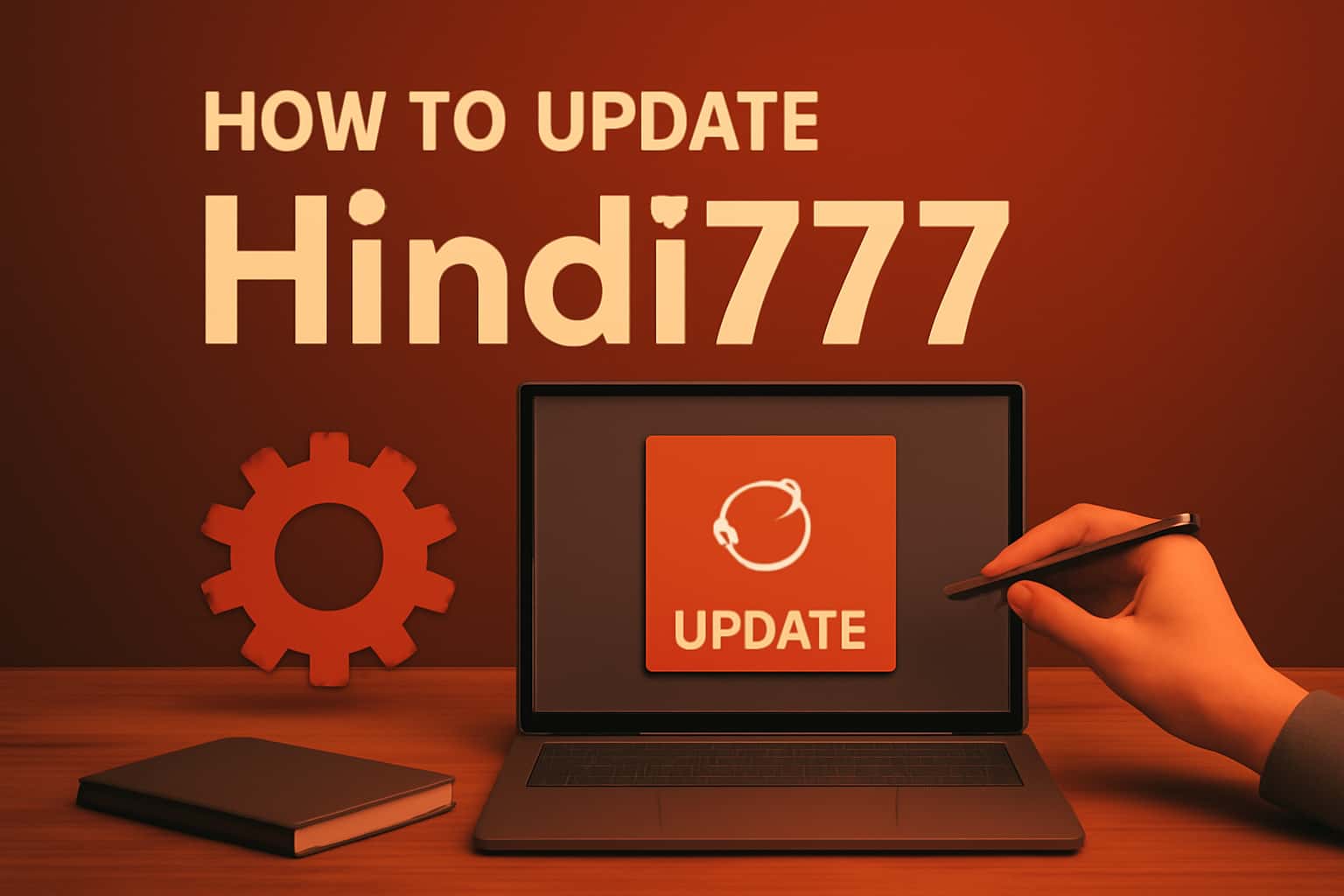 Informative image regarding the update process for Hindi777.