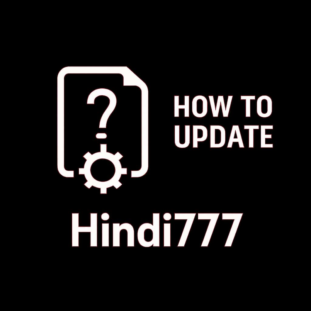Icon representing the update guide for Hindi777.
