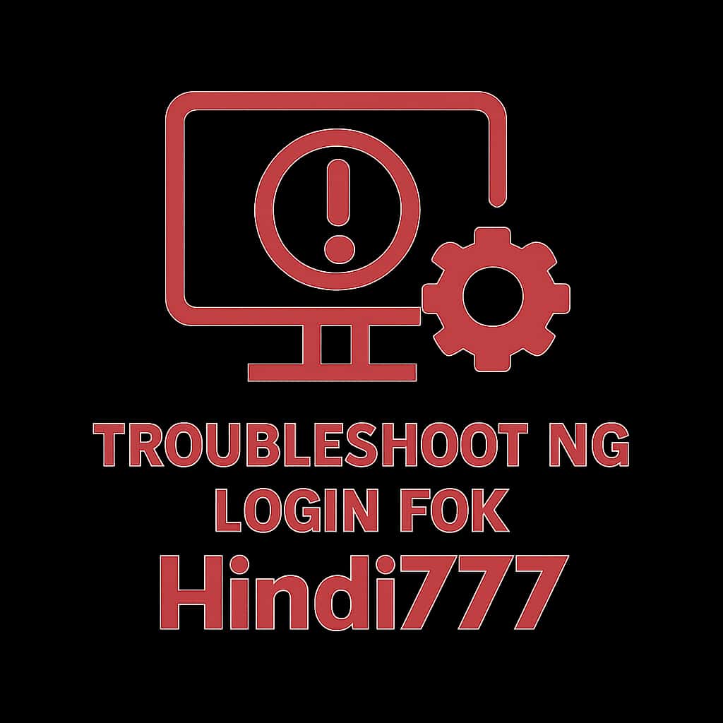 Icon representing troubleshooting for Hindi777 login