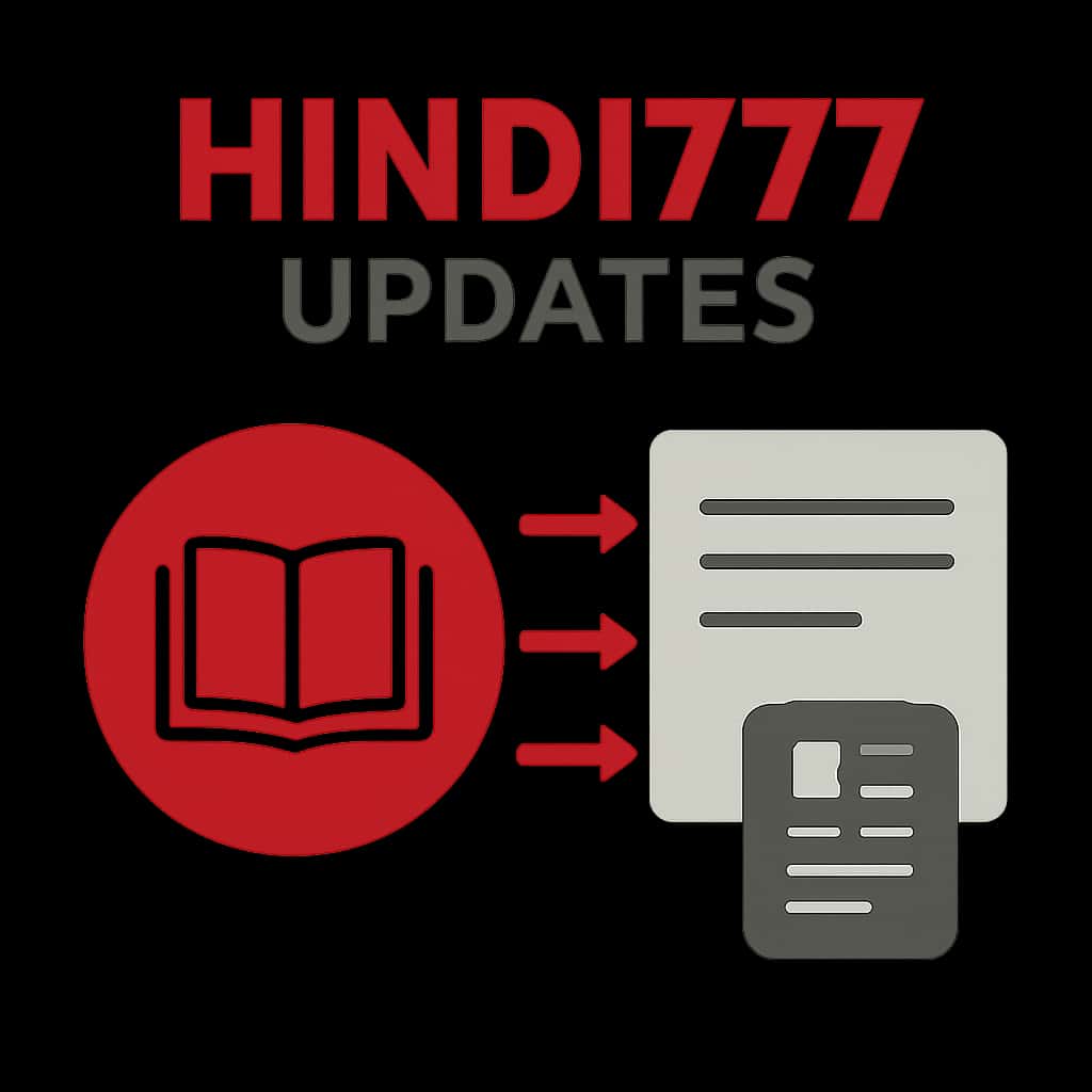 Diagram illustrating the update process for Hindi777.